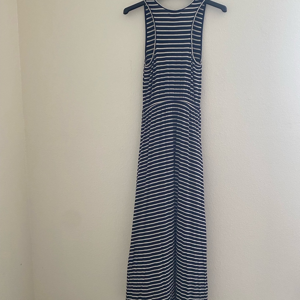 J. Crew Blue and White Halter Maxi Sundress - Picture 7 of 7